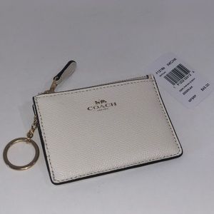 NWT COACH Leather Mini Skinny ID Card Case Wallet